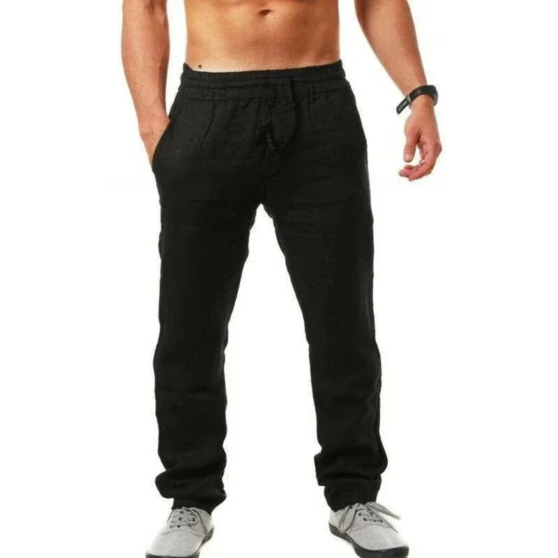 🌿 Pantalon en Coton et Lin Homme – Élégance décontractée pour l'Été 2025☀️