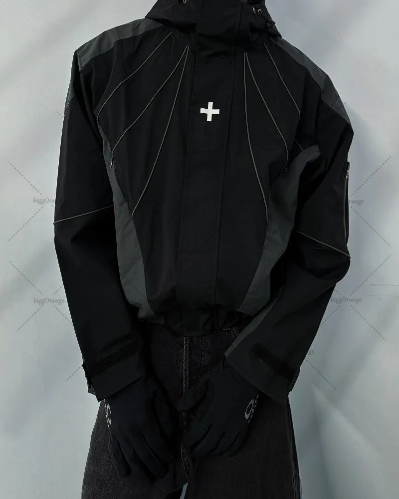 New Fashion Casual Versatile Super Large Size Sweatshirt Men Street Haka Retro Harajuku Y2K Punk Loose Zipper Hoodie Women