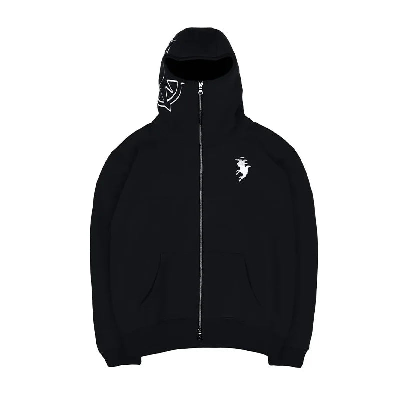 🔥 Sweat à capuche zippé vintage – style streetwear hip hop et oversize 🔥