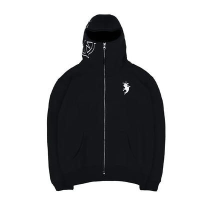🔥 Sweat à capuche zippé vintage – style streetwear hip hop et oversize 🔥