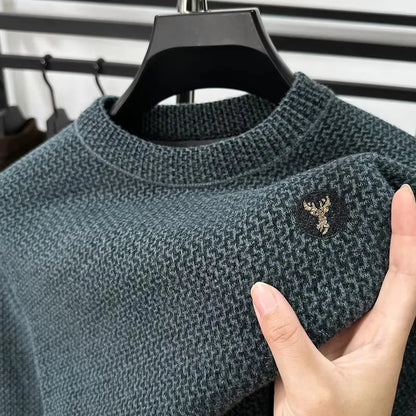 🔥 Pull Homme Brodé – Élégance et Confort Automnal/Hivernal 🔥