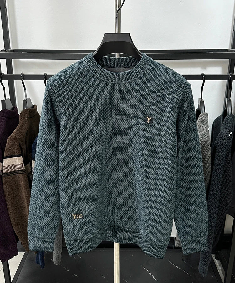 🔥 Pull Homme Brodé – Élégance et Confort Automnal/Hivernal 🔥