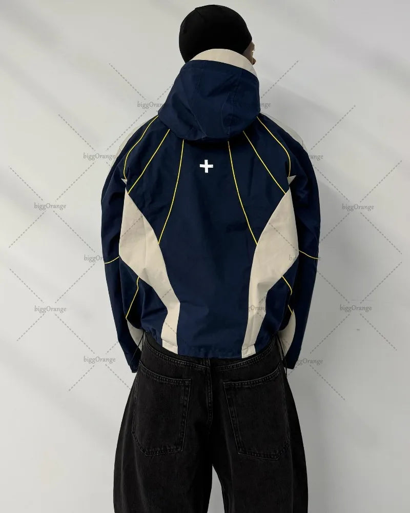 New Fashion Casual Versatile Super Large Size Sweatshirt Men Street Haka Retro Harajuku Y2K Punk Loose Zipper Hoodie Women