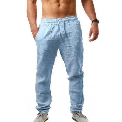 🌿 Pantalon en Coton et Lin Homme – Élégance décontractée pour l'Été 2025☀️