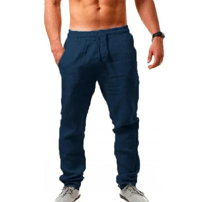 🌿 Pantalon en Coton et Lin Homme – Élégance décontractée pour l'Été 2025☀️