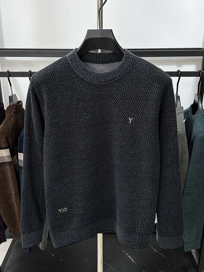 🔥 Pull Homme Brodé – Élégance et Confort Automnal/Hivernal 🔥