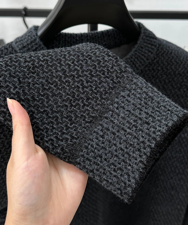 🔥 Pull Homme Brodé – Élégance et Confort Automnal/Hivernal 🔥