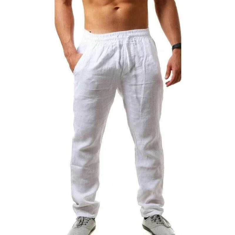 🌿 Pantalon en Coton et Lin Homme – Élégance décontractée pour l'Été 2025☀️