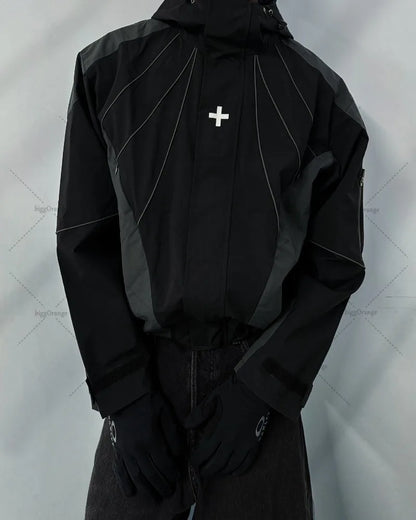 New Fashion Casual Versatile Super Large Size Sweatshirt Men Street Haka Retro Harajuku Y2K Punk Loose Zipper Hoodie Women